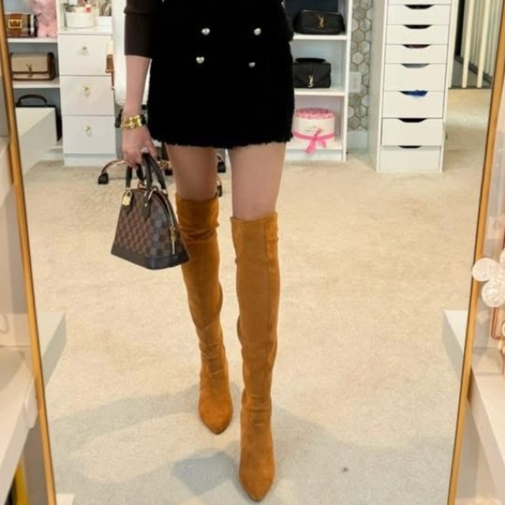 Goodnight macaroon Brown Suede Over-the-Knee Boots